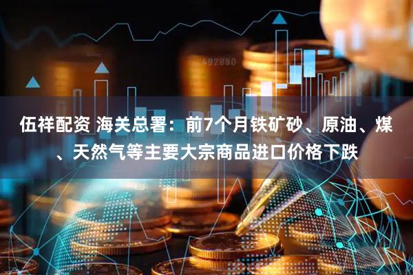 伍祥配资 海关总署：前7个月铁矿砂、原油、煤、天然气等主要大宗商品进口价格下跌