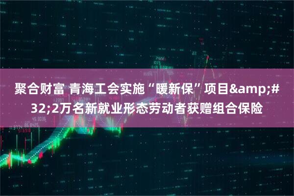聚合财富 青海工会实施“暖新保”项目&#32;2万名新就业形态劳动者获赠组合保险